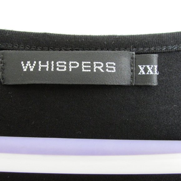 Lilia Whispers Black & Purple Plus Size Tunic Top - Picture 4 of 6